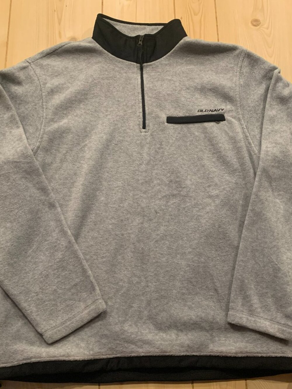 Vintage Y2K Old Navy Casual Quarter Zip Activewear Fleece Sweater Jacket Size XL